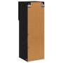 Mueble de TV Montado en la Pared Roble Negro 30,5 x 30 x 90 cm en Muebles TV | Comprar online en Foru.es