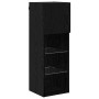 Gabinetes para TV Montados en la Pared 2 pcs Roble Negro en Muebles TV | Comprar online en Foru.es