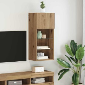 Mueble de TV Montado en la Pared Roble artesanal en Muebles TV | Comprar online en Foru.es