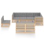 Muebles de jardín 8 pzas y cojines madera maciza pino de vidaXL, Conjuntos de jardín - Ref: Foro24-3076714, Precio: 778,33 €,...