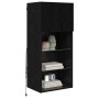 Mueble de TV Montado en la Pared Roble Negro 40,5 x 30 x 90 cm en Muebles TV | Comprar online en Foru.es