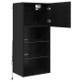 Mueble de TV Montado en la Pared Roble Negro 40,5 x 30 x 90 cm en Muebles TV | Comprar online en Foru.es