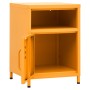 Mesitas de noche 2 uds amarillo mostaza acero 35x35x51 cm de vidaXL, Mesitas de noche - Ref: Foro24-3095216, Precio: 142,32 €...