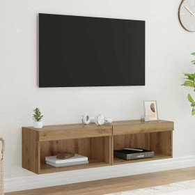 Muebles para TV 2 pcs Roble artesanal 60 x 30 x 30 cm en Muebles TV | Comprar online en Foru.es
