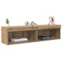 Muebles para TV 2 pcs Roble artesanal 60 x 30 x 30 cm en Muebles TV | Comprar online en Foru.es