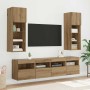 Mueble de TV Montado en la Pared Roble artesanal en Muebles TV | Comprar online en Foru.es
