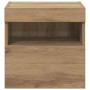 Mueble de TV Montado en la Pared Roble artesanal en Muebles TV | Comprar online en Foru.es