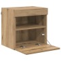 Gabinetes de pared para TV 2 pcs Roble artesanal en Muebles TV | Comprar online en Foru.es