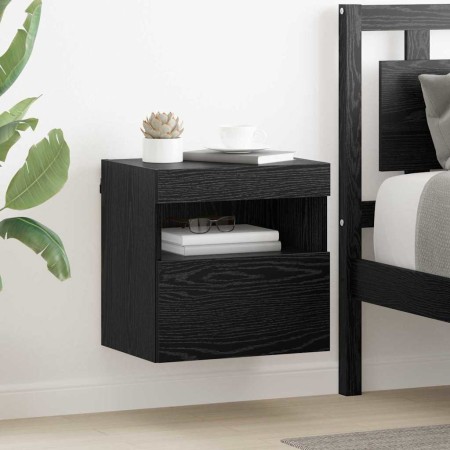 Mueble de TV Montado en la Pared Roble Negro 40 x 30 x 40 cm en Muebles TV | Comprar online en Foru.es
