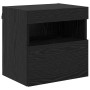 Gabinetes de pared para TV 2 pcs Roble Negro 40 x 30 x 40 cm en Muebles TV | Comprar online en Foru.es