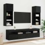 Gabinetes de pared para TV 2 pcs Roble Negro 40 x 30 x 40 cm en Muebles TV | Comprar online en Foru.es