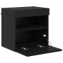 Gabinetes de pared para TV 2 pcs Roble Negro 40 x 30 x 40 cm en Muebles TV | Comprar online en Foru.es