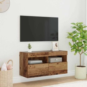 Mueble de TV Montado en la Pared Madera Vieja 80 x 30 x 40 cm en Muebles TV | Comprar online en Foru.es