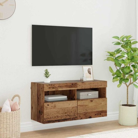 Mueble de TV Montado en la Pared Madera Vieja 80 x 30 x 40 cm en Muebles TV | Comprar online en Foru.es