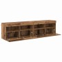 Gabinetes de pared para TV 2 pcs Madera Vieja 80 x 30 x 40 cm en Muebles TV | Comprar online en Foru.es