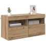 Mueble de TV Montado en la Pared Roble artesanal en Muebles TV | Comprar online en Foru.es