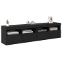 Gabinetes de pared para TV 2 pcs Roble Negro 80 x 30 x 40 cm en Muebles TV | Comprar online en Foru.es