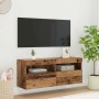 Mueble de TV Montado en la Pared Madera Vieja 100 x 30 x 40 cm en Muebles TV | Comprar online en Foru.es
