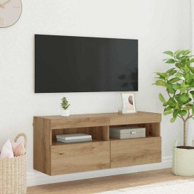 Mueble de TV Montado en la Pared Roble artesanal en Muebles TV | Comprar online en Foru.es