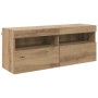 Mueble de TV Montado en la Pared Roble artesanal en Muebles TV | Comprar online en Foru.es