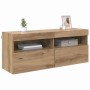 Mueble de TV Montado en la Pared Roble artesanal en Muebles TV | Comprar online en Foru.es