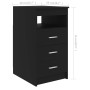 Escritorio de madera de ingeniería negro 140x50x76 cm de vidaXL, Escritorios - Ref: Foro24-3054781, Precio: 163,31 €, Descuen...