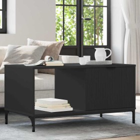 Mesa de Café Roble Negro 90 x 49 x 46 cm Madera de ingeniería en Mesas de centro | Comprar online en Foru.es