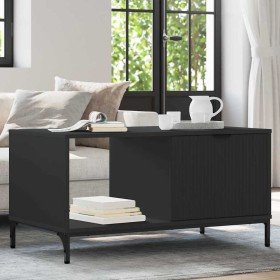 Mesa de Café Roble Negro 90 x 49 x 46 cm Madera de ingeniería en Mesas de centro | Comprar online en Foru.es