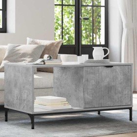 Mesa de Café Gris Concreto 90 x 49 x 46 cm Madera de ingeniería en Mesas de centro | Comprar online en Foru.es