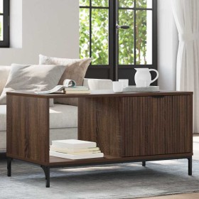 Mesa de Café Roble Marrón 90 x 49 x 46 cm Madera de ingeniería en Mesas de centro | Comprar online en Foru.es