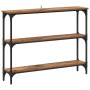 Mesa Consola con estante Madera envejecida 100 x 22,5 x 75 cm en Mesas auxiliares | Comprar online en Foru.es