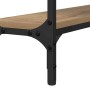 Mesa Consola con estante Roble artesanal 100 x 22,5 x 75 cm en Mesas auxiliares | Comprar online en Foru.es