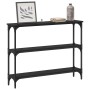 Mesa Consola con estante Roble negro 100 x 22,5 x 75 cm en Mesas auxiliares | Comprar online en Foru.es