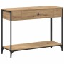 Mesa Consola con estante Roble artesanal 100 x 34,5 x 75 cm en Mesas auxiliares | Comprar online en Foru.es