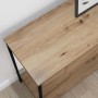 Mesa Consola con estante Roble artesanal 100 x 34,5 x 75 cm en Mesas auxiliares | Comprar online en Foru.es