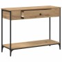 Mesa Consola con estante Roble artesanal 100 x 34,5 x 75 cm en Mesas auxiliares | Comprar online en Foru.es
