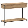Mesa Consola con estante Roble artesanal 100 x 34,5 x 75 cm en Mesas auxiliares | Comprar online en Foru.es