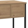 Mesa Consola con estante Roble artesanal 100 x 34,5 x 75 cm en Mesas auxiliares | Comprar online en Foru.es