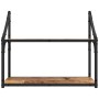 Estante de pared con estante Madera vieja 60 x 21 x 51 cm en Estanterías | Comprar online en Foru.es