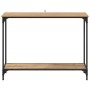 Mesa Consola con estante Roble artisan 101 x 30.5 x 75 cm en Mesas auxiliares | Comprar online en Foru.es