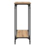 Mesa Consola con estante Roble artisan 101 x 30.5 x 75 cm en Mesas auxiliares | Comprar online en Foru.es
