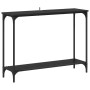 Mesa Consola con estante Roble negro 101 x 30.5 x 75 cm en Mesas auxiliares | Comprar online en Foru.es