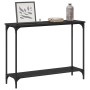 Mesa Consola con estante Roble negro 101 x 30.5 x 75 cm en Mesas auxiliares | Comprar online en Foru.es