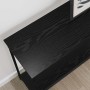 Mesa Consola con estante Roble negro 101 x 30.5 x 75 cm en Mesas auxiliares | Comprar online en Foru.es