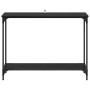 Mesa Consola con estante Roble negro 101 x 30.5 x 75 cm en Mesas auxiliares | Comprar online en Foru.es