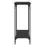 Mesa Consola con estante Roble negro 101 x 30.5 x 75 cm en Mesas auxiliares | Comprar online en Foru.es