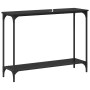 Mesa Consola con estante Roble negro 101 x 30.5 x 75 cm en Mesas auxiliares | Comprar online en Foru.es