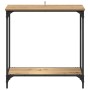 Mesa Consola con estante Roble artisan 75 x 30.5 x 75 cm en Mesas auxiliares | Comprar online en Foru.es