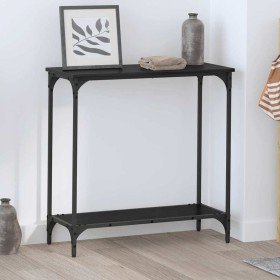 Mesa Consola Roble negro 75 x 30.5 x 75 cm Madera contrachapada en Mesas auxiliares | Comprar online en Foru.es