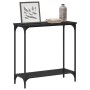 Mesa Consola Roble negro 75 x 30.5 x 75 cm Madera contrachapada en Mesas auxiliares | Comprar online en Foru.es